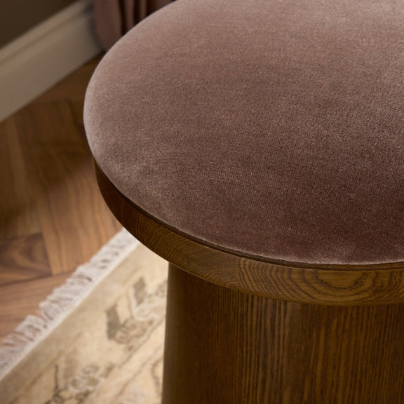 Bea Swivel Stool - Monte Mushroom