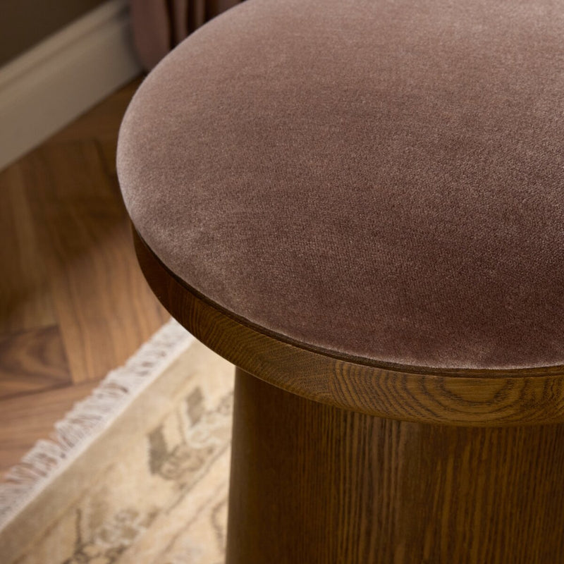 Bea Swivel Stool - Monte Mushroom