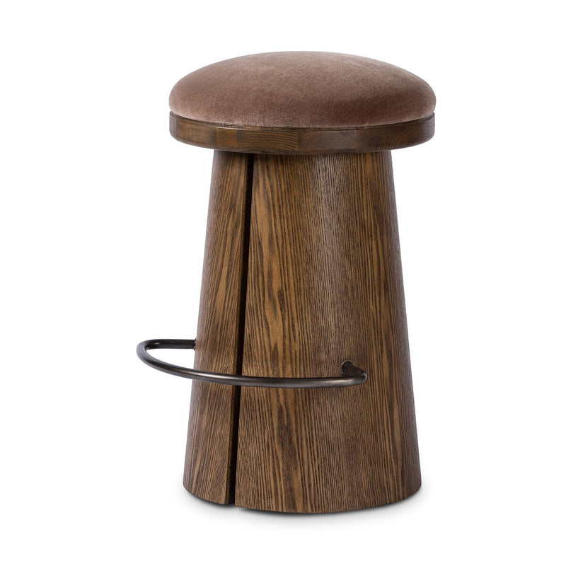 Bea Swivel Stool - Monte Mushroom