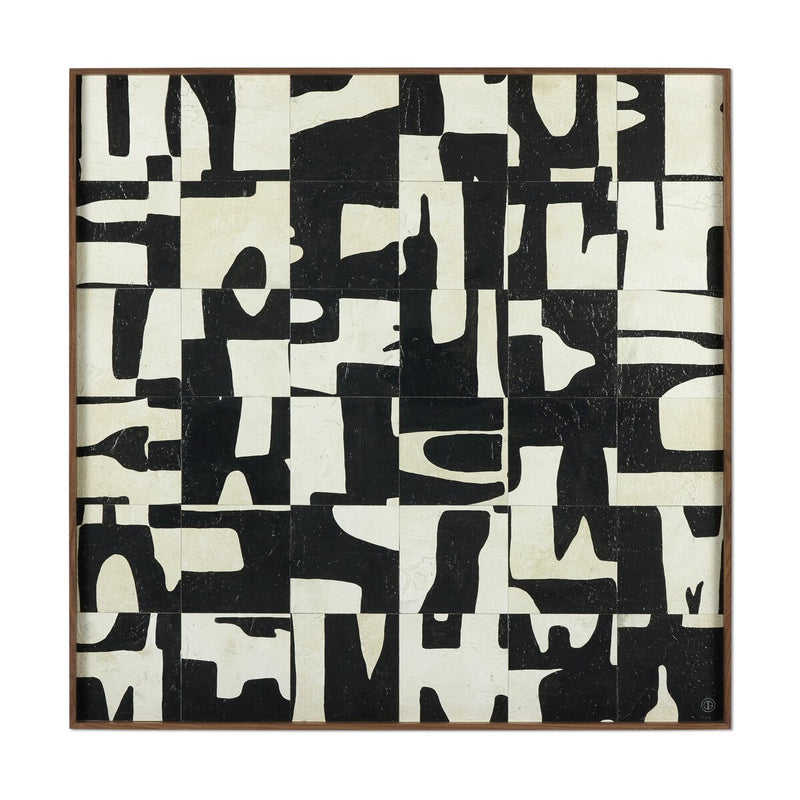 Ancestral I Diptych by Douglas Galloway - Walnut Floater