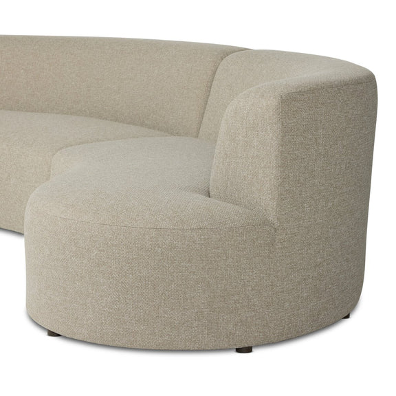 Opal Outdoor 3-Piece Sectional - Hayes Smoke