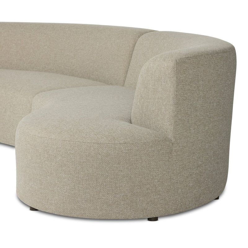 Opal Outdoor 3-Piece Sectional - Hayes Smoke