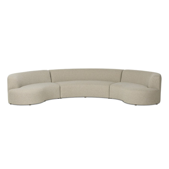Opal Outdoor 3-Piece Sectional - Hayes Smoke