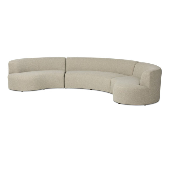 Opal Outdoor 3-Piece Sectional - Hayes Smoke