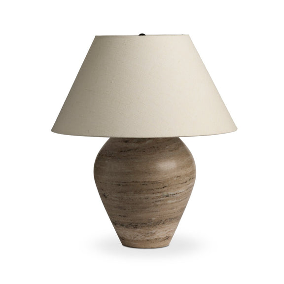 Tarlton Table Lamp - Antique White Marble