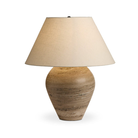 Tarlton Table Lamp - Antique White Marble