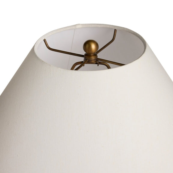 Aline Table Lamp - Marbled White Glass