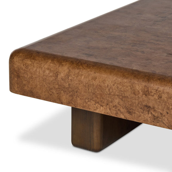 Palto Coffee Table - Dark Bark Paper