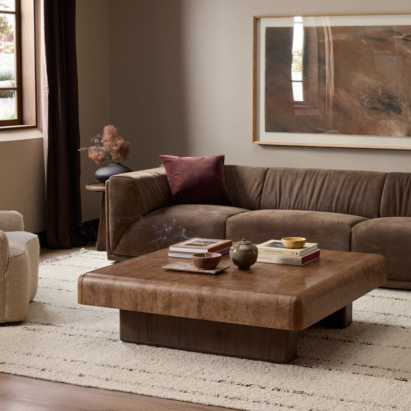 Palto Coffee Table - Dark Bark Paper