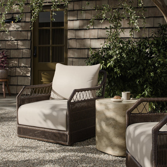 Salome Outdoor Swivel Chair - Barrie Natural