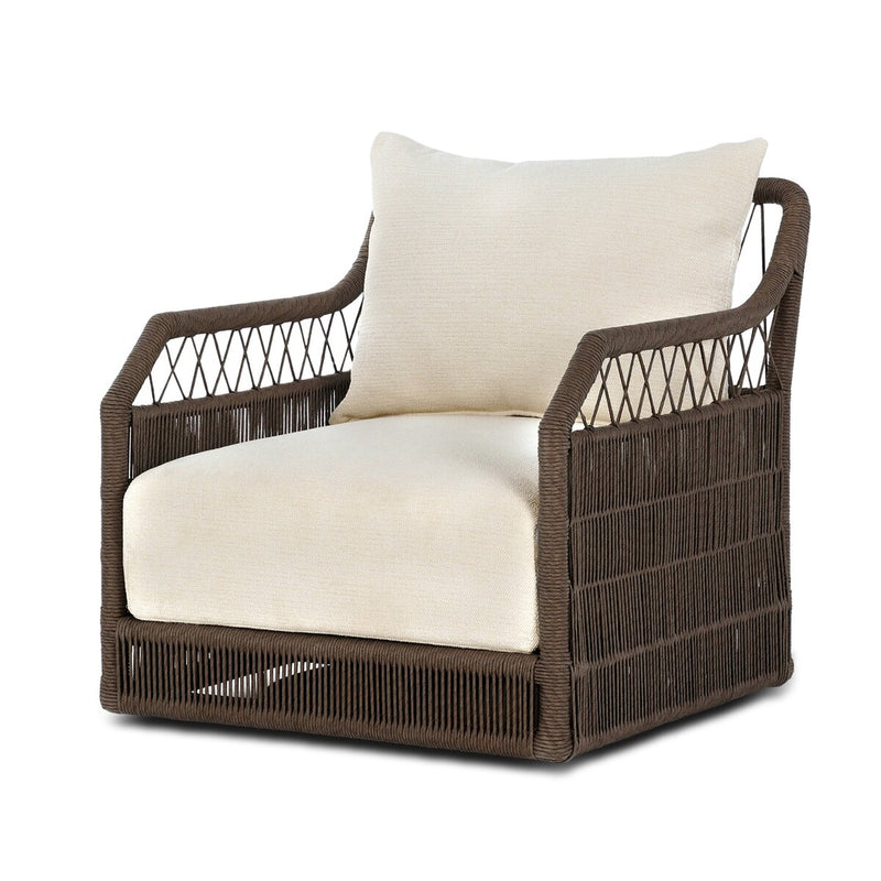 Salome Outdoor Swivel Chair - Barrie Natural