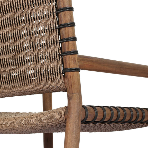 Pura Outdoor Dining Chair - Faux Dark Hyacinth