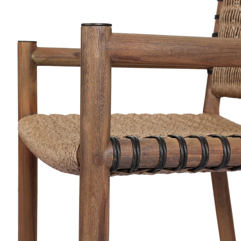 Pura Outdoor Dining Chair - Faux Dark Hyacinth