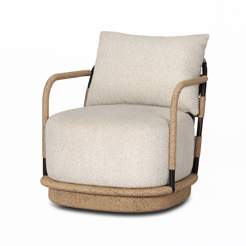 Osiris Outdoor Swivel Chair - Jasper Natural