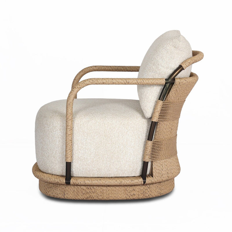 Osiris Outdoor Swivel Chair - Jasper Natural