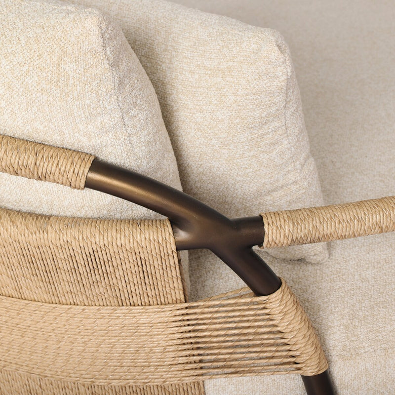 Osiris Outdoor Chaise - Jasper Natural
