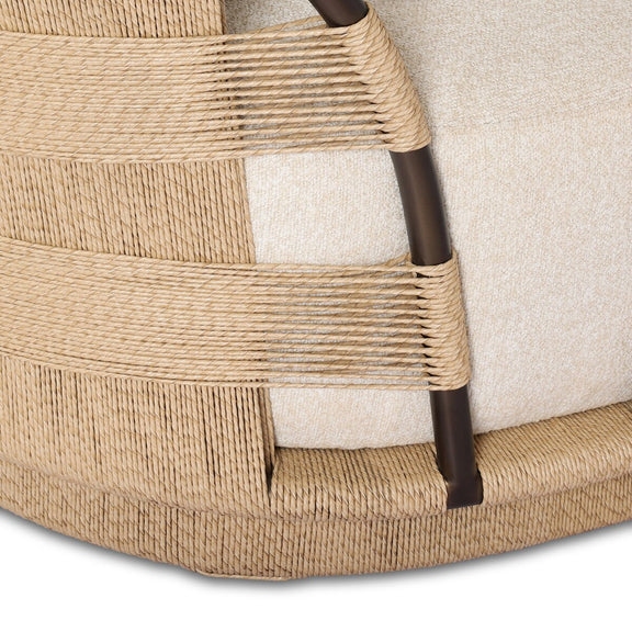 Osiris Outdoor Chaise - Jasper Natural