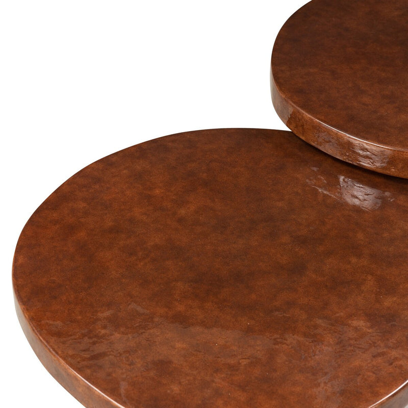 Fern Outdoor Nesting End Tables - Cafe Concrete