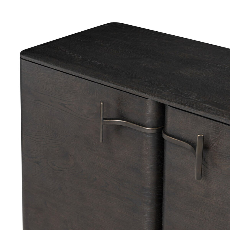 Clemens Media Console - Dark Espresso Reclaimed French Oak