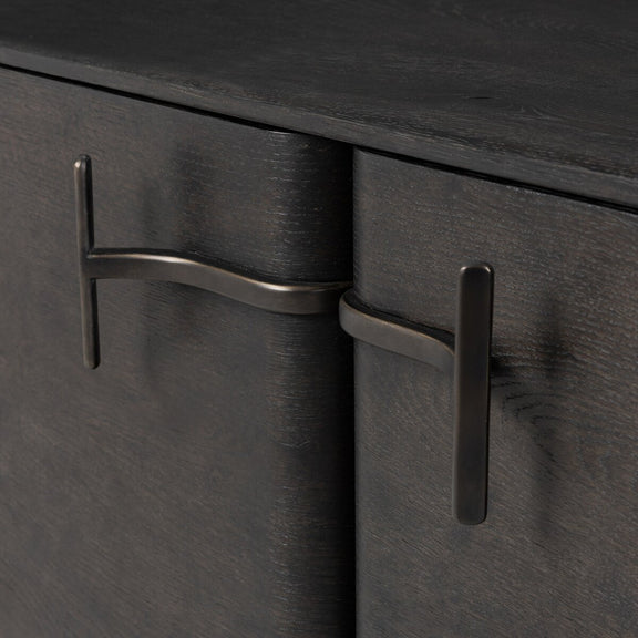 Clemens Media Console - Dark Espresso Reclaimed French Oak