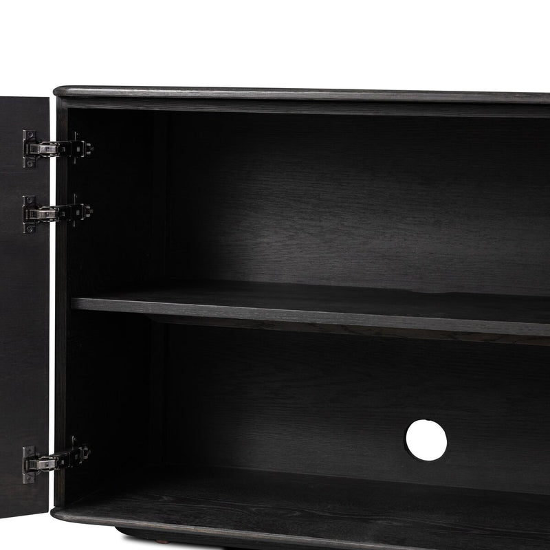 Clemens Media Console - Dark Espresso Reclaimed French Oak