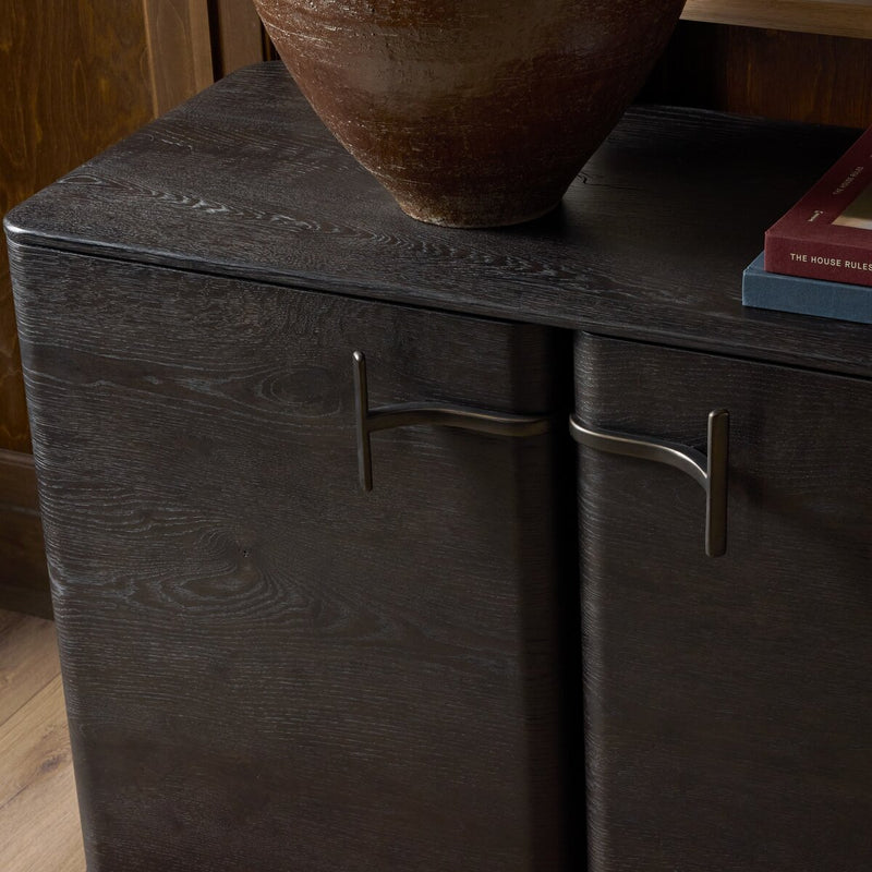 Clemens Media Console - Dark Espresso Reclaimed French Oak