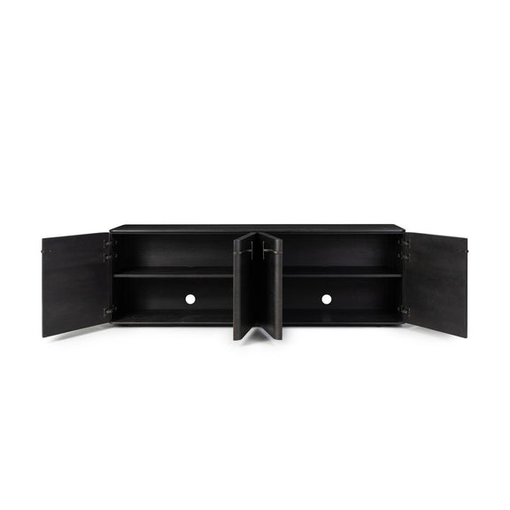 Clemens Media Console - Dark Espresso Reclaimed French Oak
