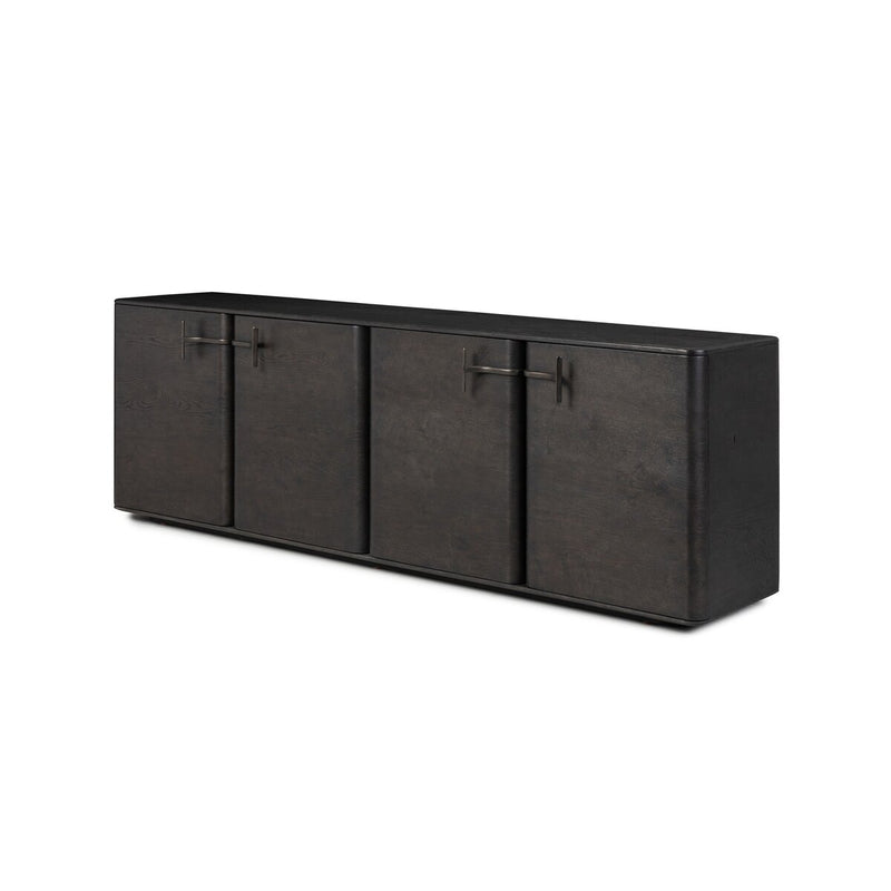 Clemens Media Console - Dark Espresso Reclaimed French Oak