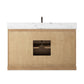 Loretta Single Wide Vanity - Satin Drifted Oak Thin Veneer