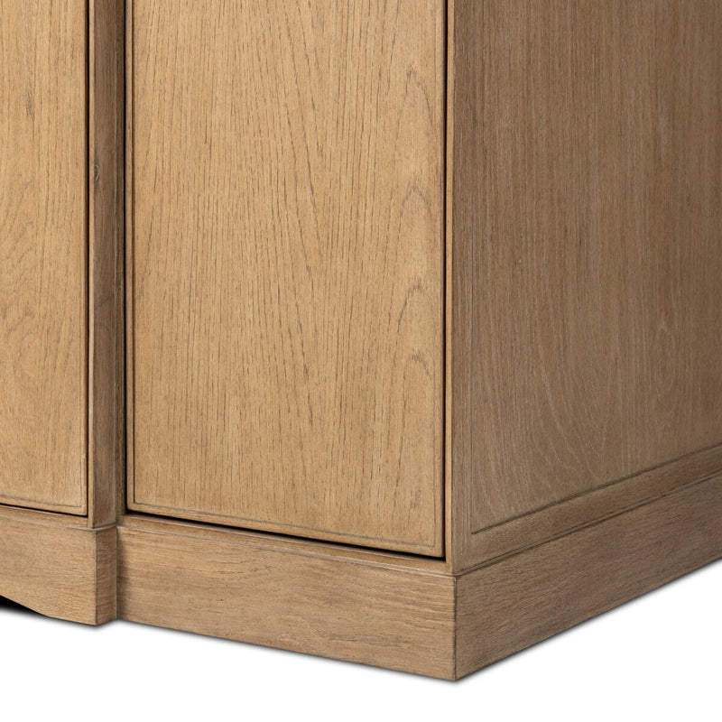 Loretta Single Wide Vanity - Satin Drifted Oak Thin Veneer