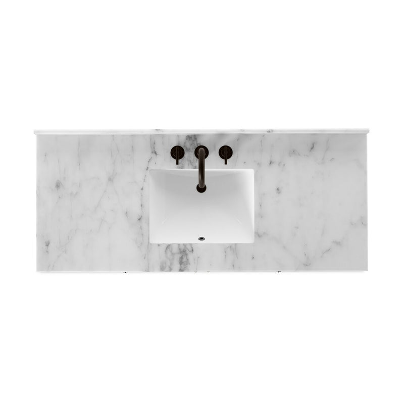 Loretta Single Wide Vanity - Satin Drifted Oak Thin Veneer