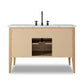 Chiara Single Wide Vanity - Satin Light Wash Oak Veneer