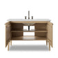 Chiara Single Wide Vanity - Satin Light Wash Oak Veneer
