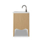 Chiara Single Wide Vanity - Satin Light Wash Oak Veneer