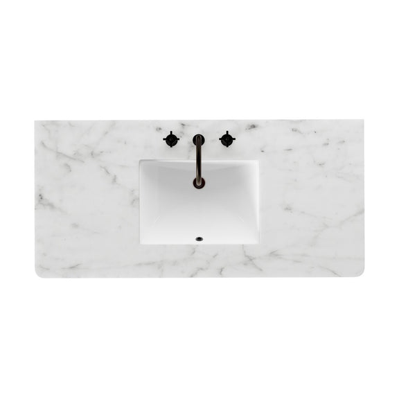 Chiara Single Wide Vanity - Satin Light Wash Oak Veneer