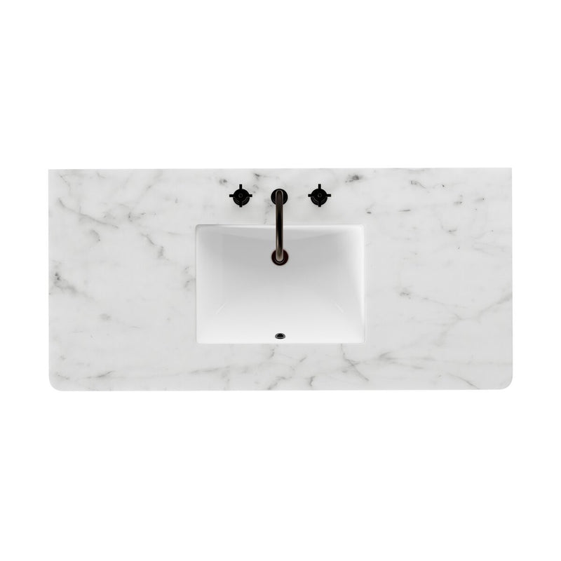 Chiara Single Wide Vanity - Satin Light Wash Oak Veneer