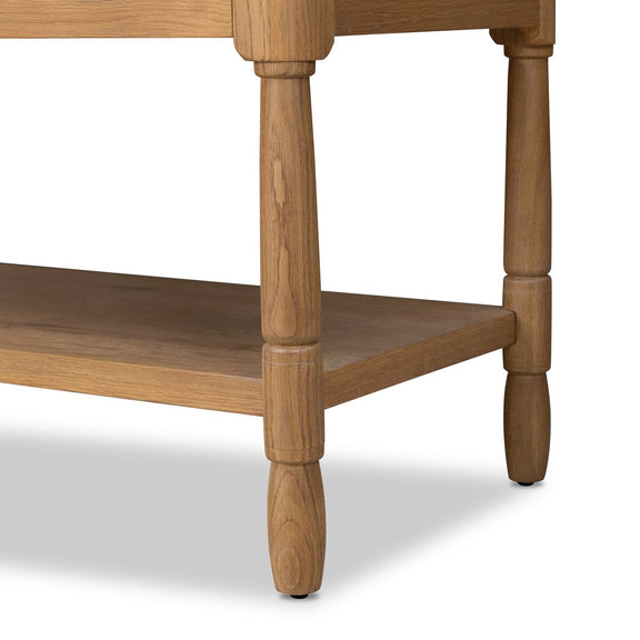 Francesca Vitrine Cabinet - Distressed Oak