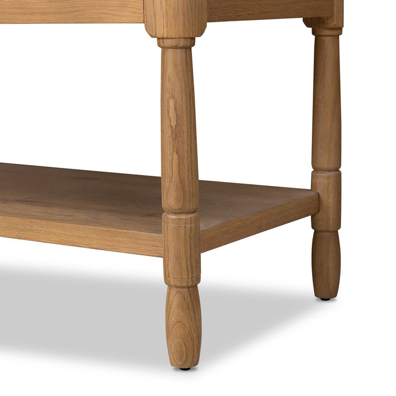 Francesca Vitrine Cabinet - Distressed Oak