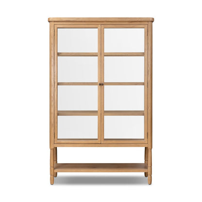 Francesca Vitrine Cabinet - Distressed Oak