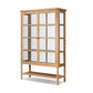 Francesca Vitrine Cabinet - Distressed Oak