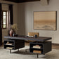 Belfast Desk - Smoked Black Oak Veneer