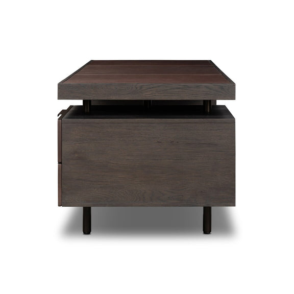 Belfast Desk - Smoked Black Oak Veneer