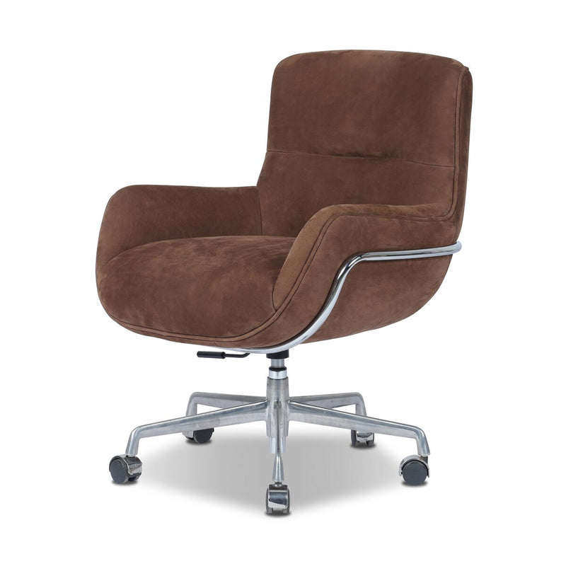 Brahms Desk Chair - Nubuck Tobacco