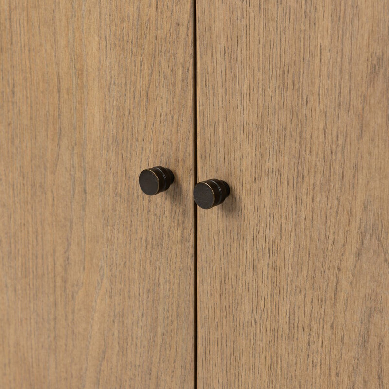 Garrison Media Console - Drifted Oak Thin Veneer