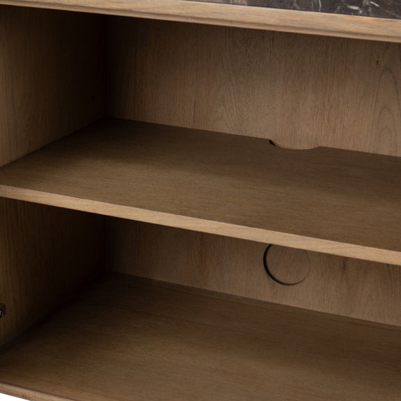 Garrison Media Console - Drifted Oak Thin Veneer