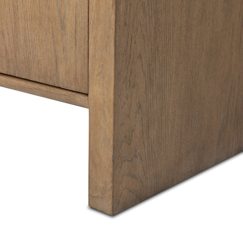 Garrison Media Console - Drifted Oak Thin Veneer
