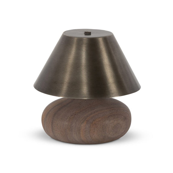 Ebba Cordless Table Lamp - Henna Marble Solid