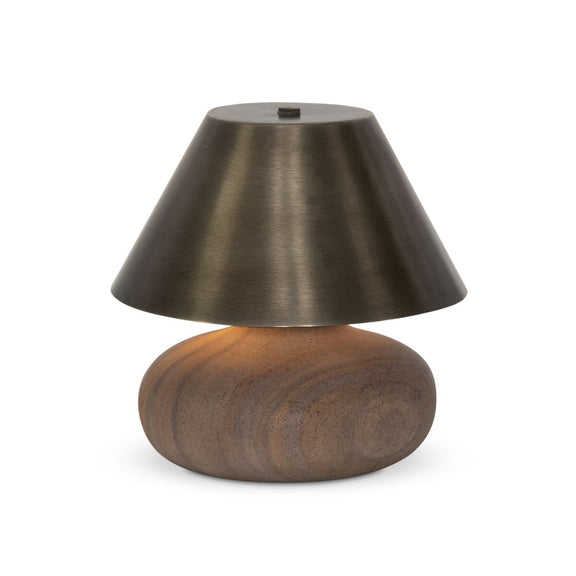 Ebba Cordless Table Lamp - Henna Marble Solid
