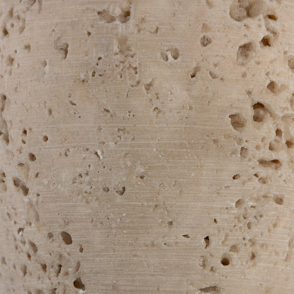 Taos Cordless Table Lamp - Natural Travertine