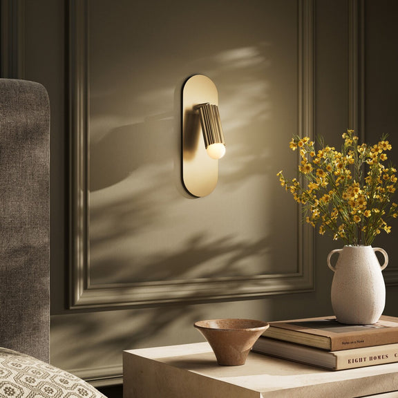 Vesta Flex Sconce - Burnished Brass